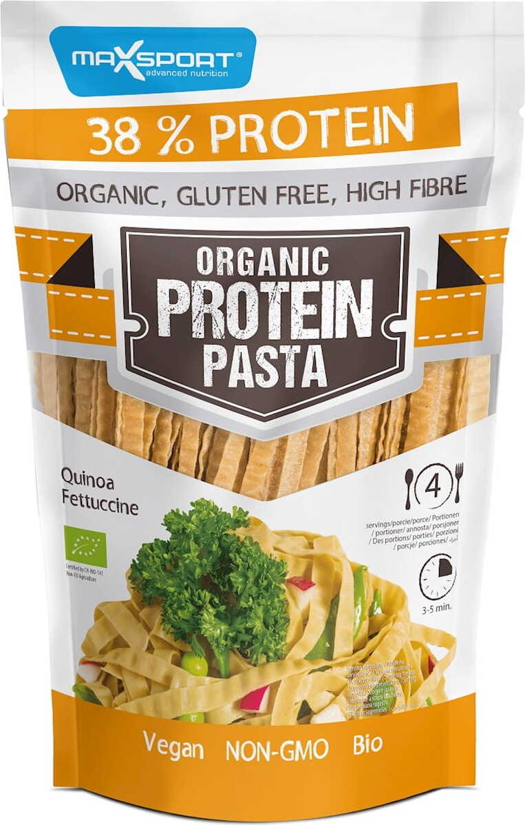 Pâtes (à base de soja vert et de quinoa) fettuccine sans gluten BIO 200 g - MAXSPORT