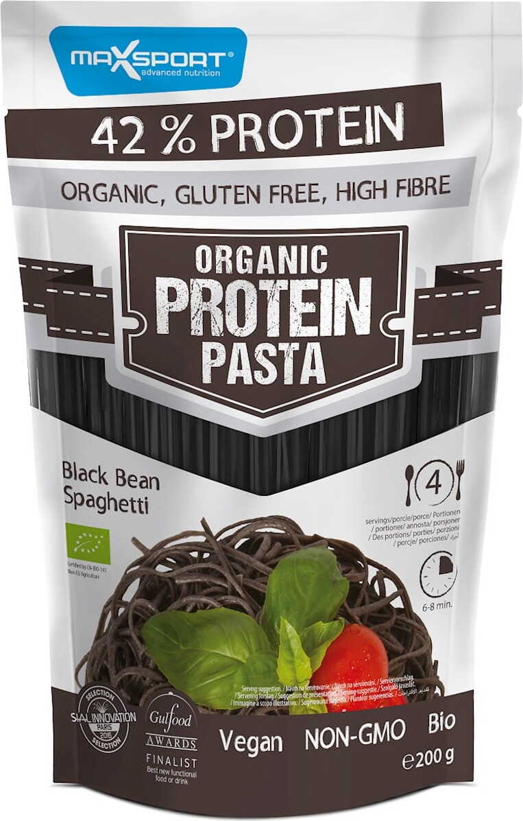 Pâtes (haricot noir) spaghetti sans gluten BIO 200 g - MAXSPORT