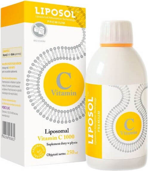 Liposomal Vitamine C liposol 1000mg 50 portions 250ml MEDICALINE