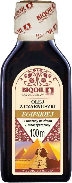 Huile de nigelle égyptienne, pressée à froid, brute 100ml BIOOIL