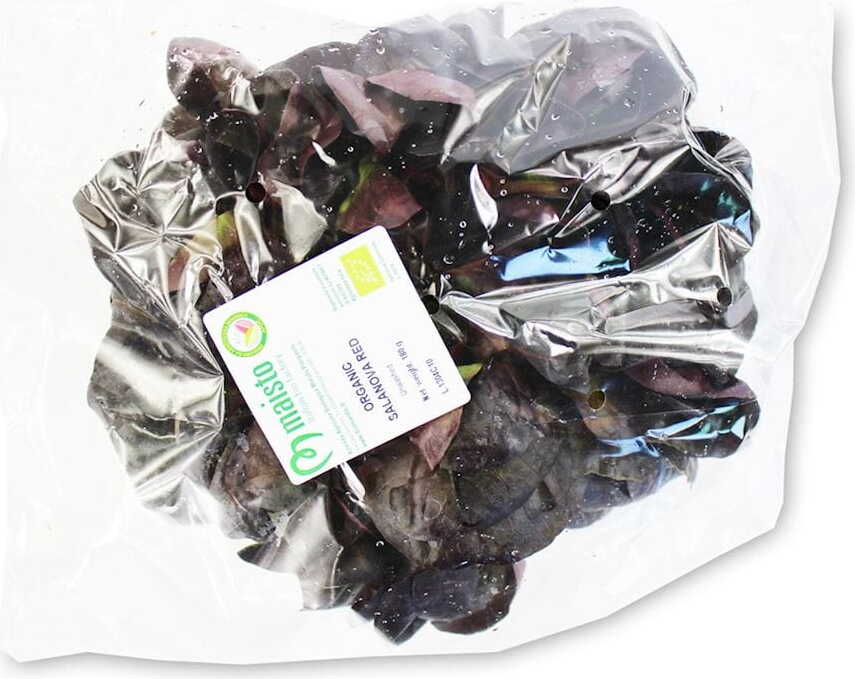 Emballage en vrac (pcs.) - laitue salan rouge fraîche BIO (environ 4 pcs.)