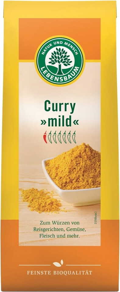 Curry doux BIO 50 g - LEBENSBAUM