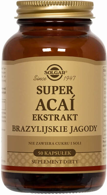 Super Extrait d'Açai Baies du Brésil 50 gélules SOLGAR