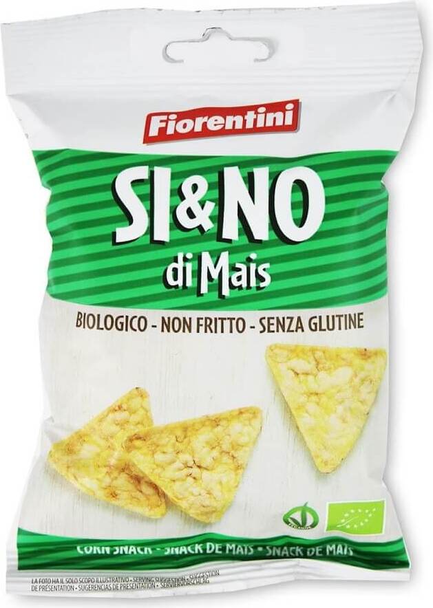 Pyramide de chips de maïs au sel de mer sans gluten BIO 20 g - FIORENTINI