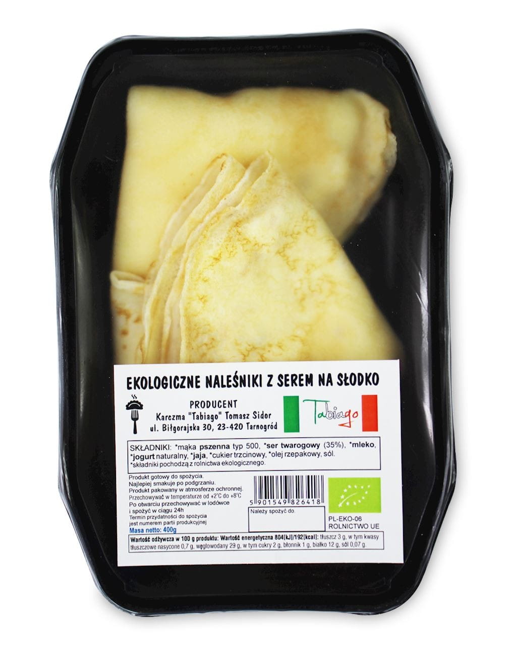 Crêpes au fromage doux BIO 400 g - KARCZMA TABIAGO