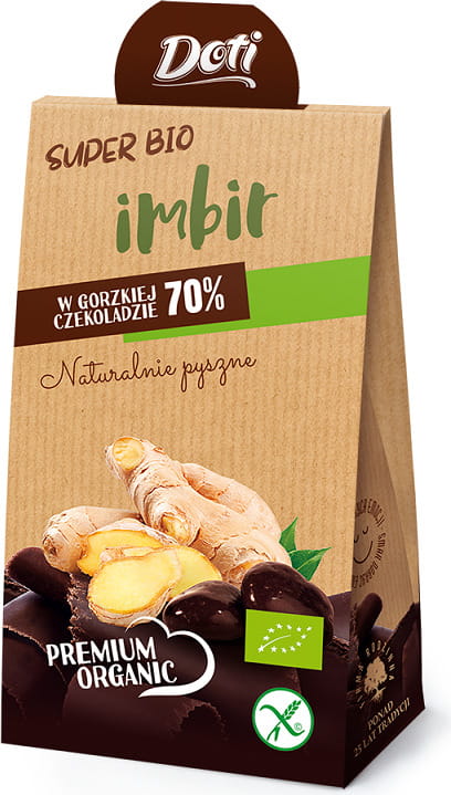 Chocolat noir gingembre sans gluten BIO 50 g - DOTI