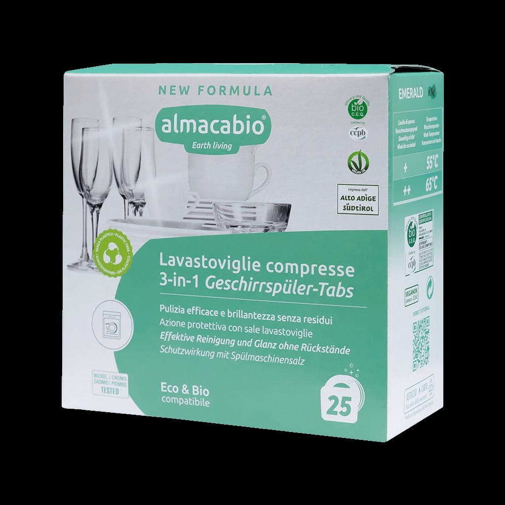 Tablettes lave-vaisselle 3 en 1 éco 25 pièces - ALMACABIO