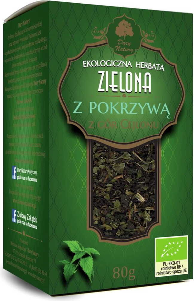 Thé vert à l'ortie BIO 80 g - CADEAUX DE LA NATURE