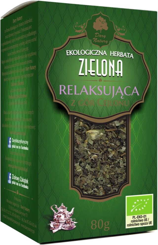 Thé vert relaxant BIO 80 g - CADEAUX DE LA NATURE