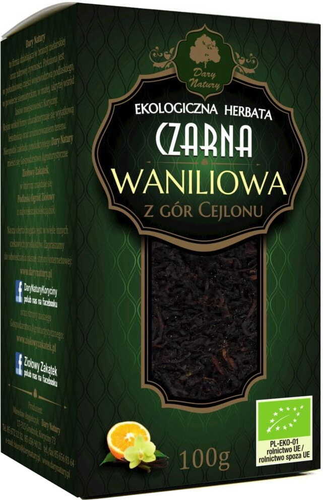 Thé noir vanille BIO 100 g - CADEAUX DE LA NATURE
