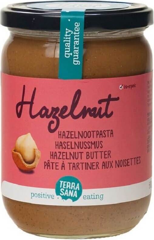 Crème de noisettes torréfiées BIO 500 g - TERRASANA