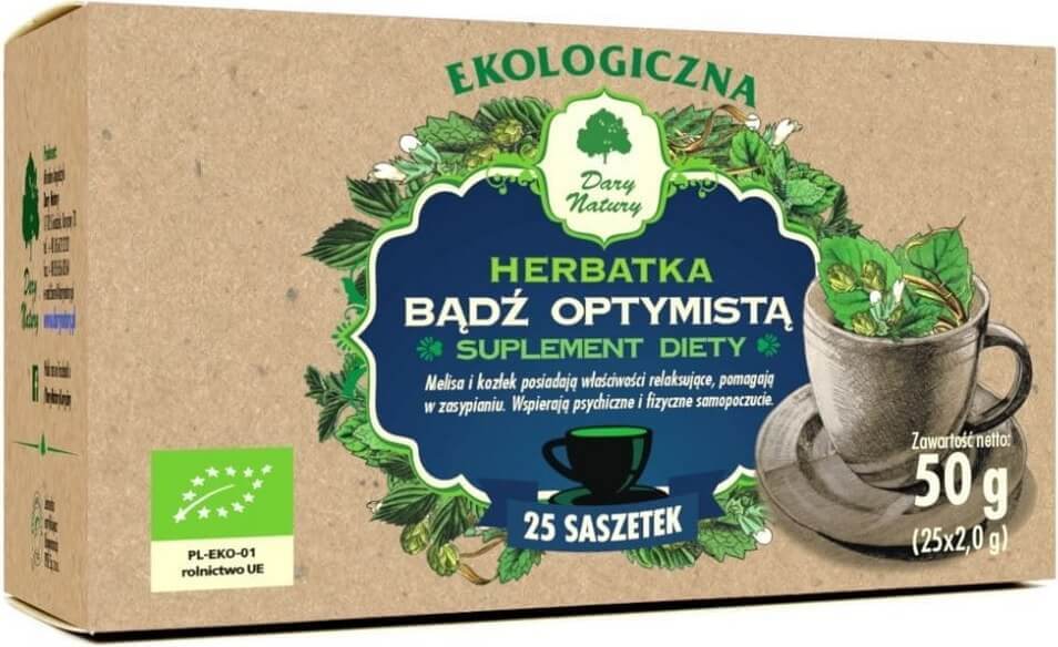 Be an optimist BIO thé (25 x 2 g) - CADEAUX DE LA NATURE