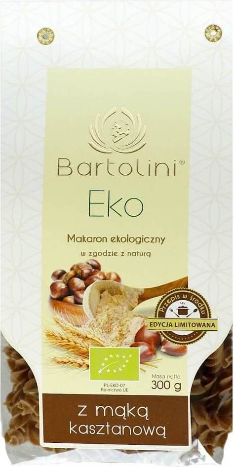 Pâtes (semoule à la farine de châtaigne), torsade BIO 300 g - BARTOLINI