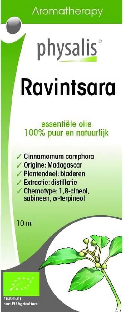 Huile essentielle de ravintsara (camphre cannelle) BIO 10 ml - PHYSALIS