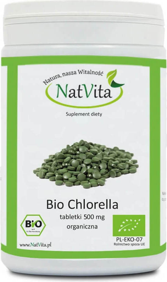 Chlorelle BIO 500mg 30g 60 comprimés NATVITA