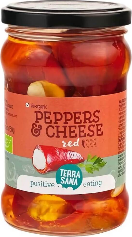Poivrons rouges au fromage BIO 270 g - TERRASANA