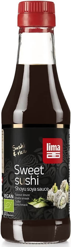Sauce soja douce shoyu pour sushi BIO 250 ml - LIMA