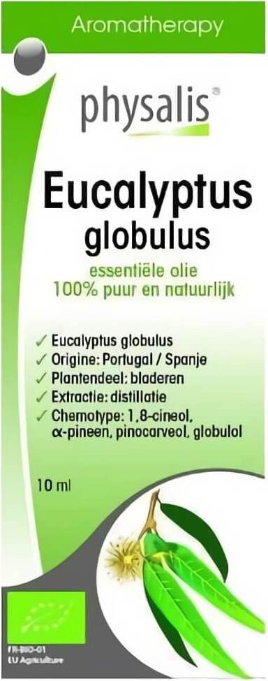 Eucalyptus globulus (eucalyptus boule) huile essentielle BIO 10 ml - PHYSALIS