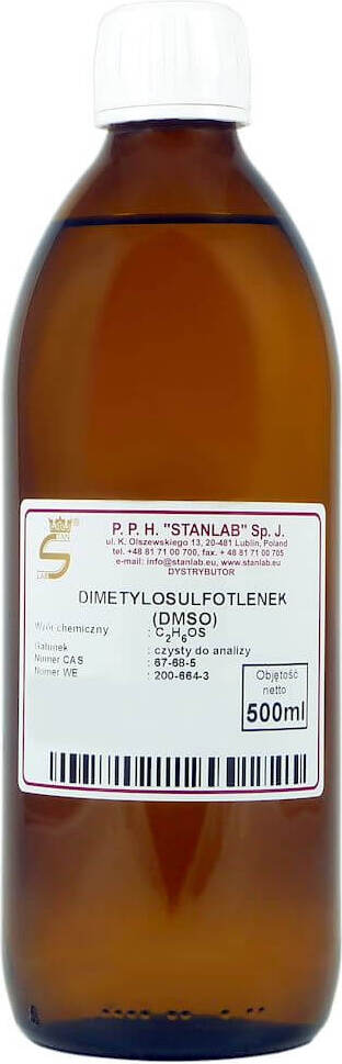 Diméthylsulfoxyde dmso flacon verre 500ml STANLAB