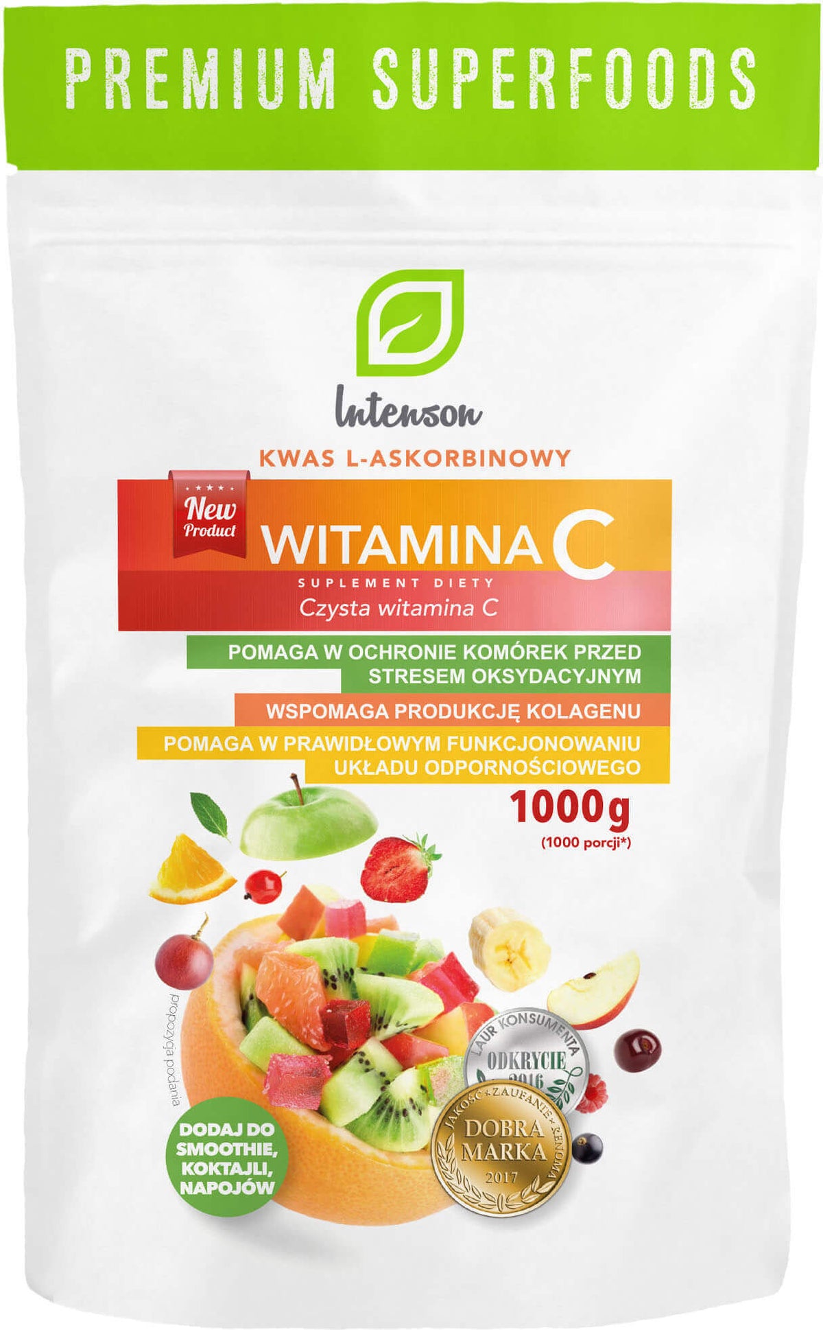 Acide L-Ascorbique Vitamine C 1000mg 1000g INTENSON