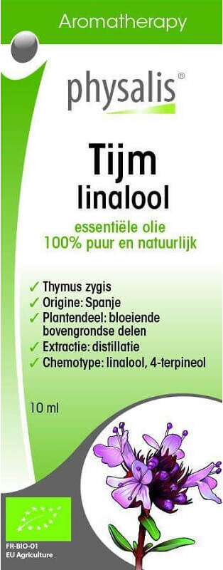 Tijm huile essentielle de linalol (thymus zygis linalol) BIO 10 ml - PHYSALIS