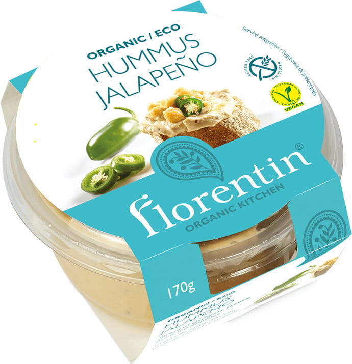 Houmous jalape sans gluten BIO 170 g - FLORENTIN