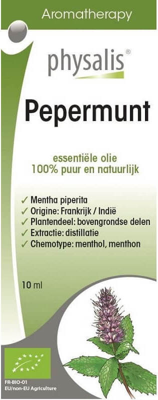 Huile essentielle Peppermunt (menthe poivrée) BIO 10 ml - PHYSALIS