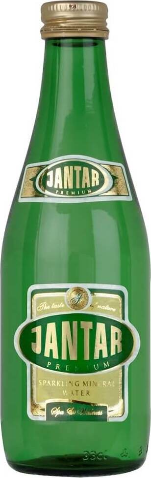 Eau de source moyennement minéralisée, verre pétillant 330 ml - JANTAR