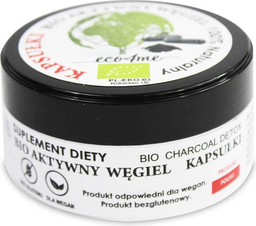 Capsules de charbon actif BIO 30 g - ECO4ME