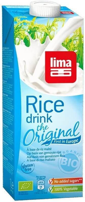 Boisson de riz sans gluten BIO 1000 ml - LIMA