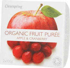 Dessert pomme - canneberge BIO 200 g CLEARSPRING