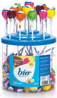 Sucettes boules BIO 100x13 g CARAMELOS