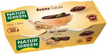 Dessert d'avoine au cacao BIO 2 x 125 g NATURGREEN