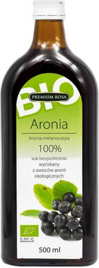 Jus d'Aronia 100% sans sucre BIO 500 ml PREMIUM ROSA