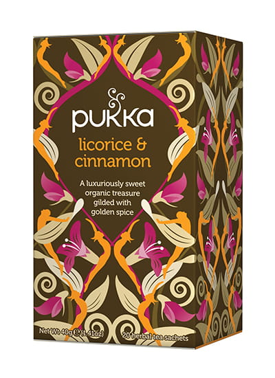 Tisane BIO réglisse et cannelle 20 sachets PUKKA