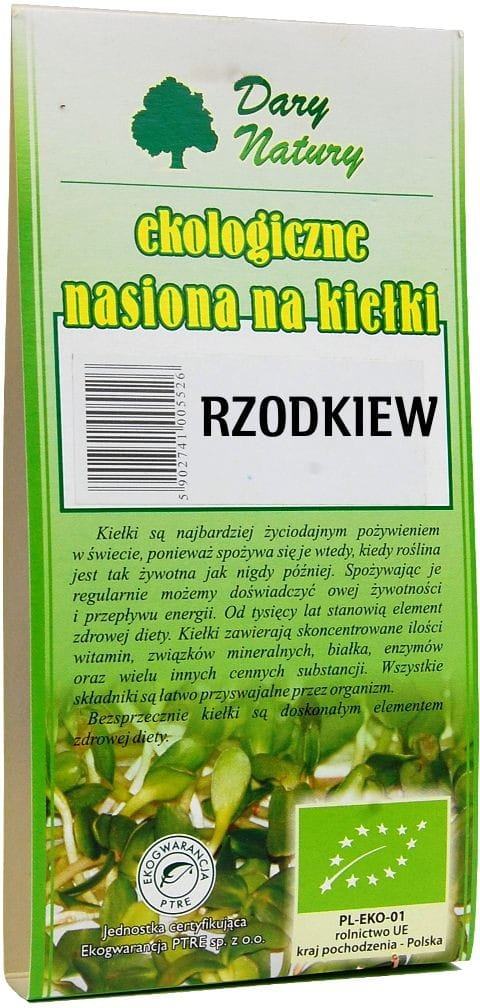 Graines de radis BIO à germer 30 g - CADEAUX DE LA NATURE