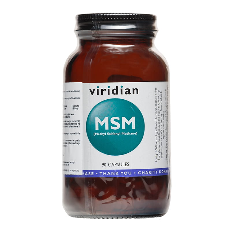 MSM composé soufré organique méthyl sulfonyl méthane 90 gélules VIRIDIAN