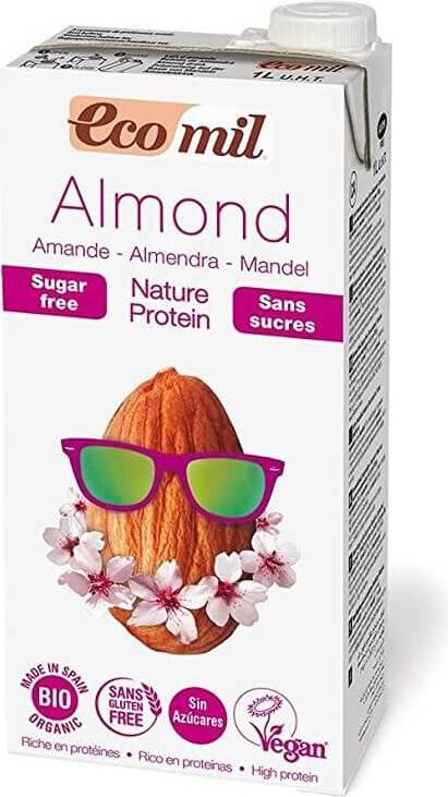 Boisson aux amandes sans sucre à teneur accrue en protéines BIO 1000 ml ECOMIL