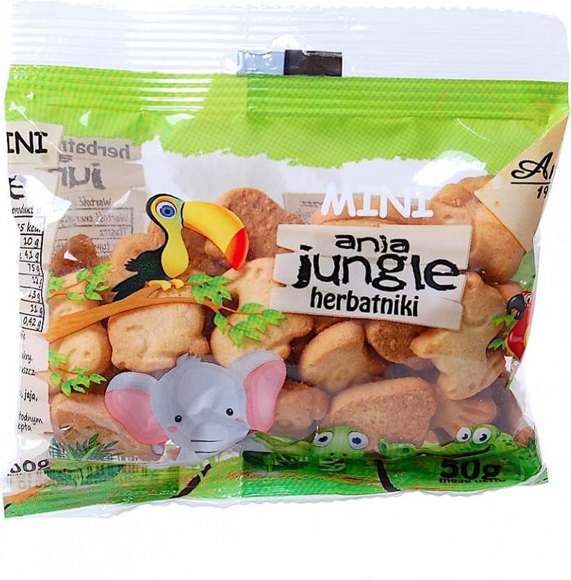 Biscuits mini zoo sans sucre 50 g ANIA