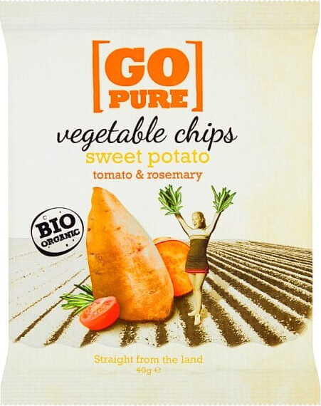 Chips de patates douces sans gluten BIO 40 g GO PURE