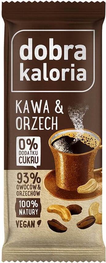 Barre aux fruits café & noix 35 g GOOD KALORIA