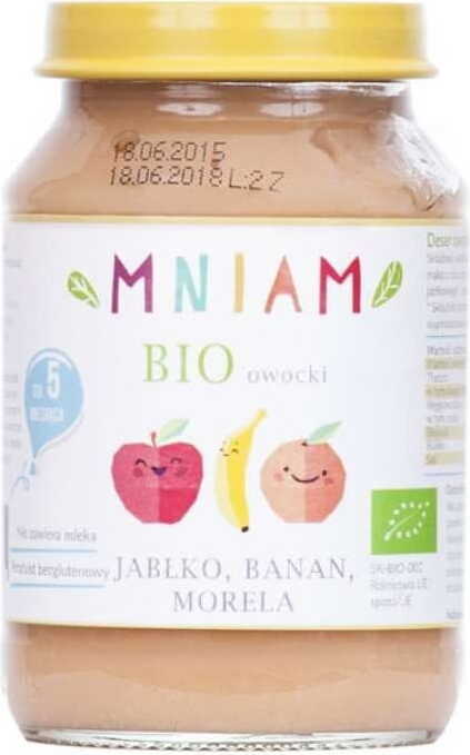 Dessert pomme banane abricot dès le 5ème mois BIO 190 g YUM