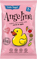 Chips de maïs mini angelina carotte et pomme dès 7 mois sans gluten BIO 30 g LITTLE ANGEL