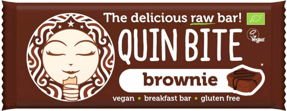 Barre brownie crue sans gluten BIO 30 g QUIN BITE