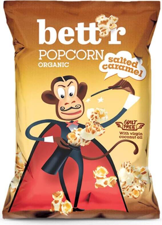 Popcorn sans gluten au caramel salé BIO 60 g BETTR