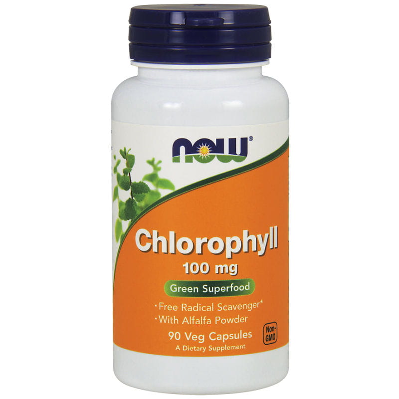 Chlorophylle chlorophylle 100mg 90 gélules NOW FOODS