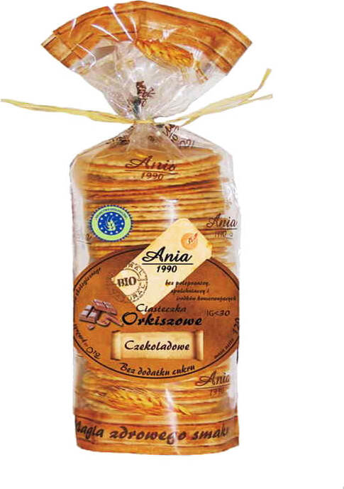 Biscuits à l'épeautre au chocolat sans sucre BIO 120 g ANIA BIO