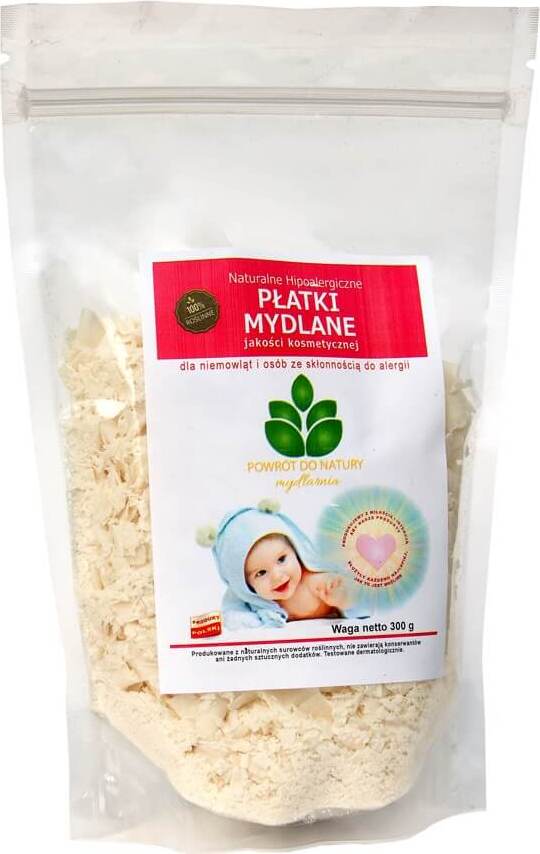Savon naturel en flocons, hypoallergénique, qualité cosmétique pour nourrissons et personnes sujettes aux allergies 300g SAVONNERIE RETOUR À LA NATURE