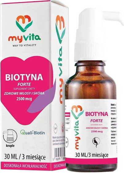 Biotine FORTE 2500mcg gouttes 30ml MYVITA