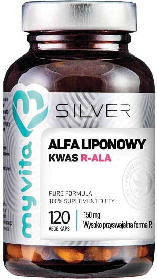 Acide alpha lipoïque R - ALA 150mg forme hautement absorbable R 120 gélules MYVITA SILVER PURE